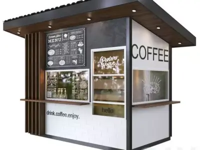 Coffee model shop design 3D model