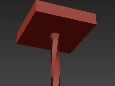 Garage retro color lamp 3D model