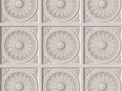 Decorative Ceiling Tile 3D model