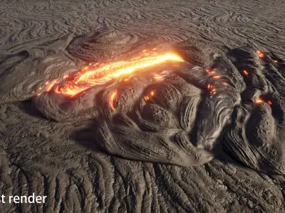 lava rock 3D model