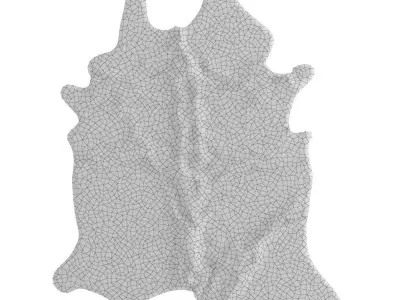 Animal skin rug 12 3D model