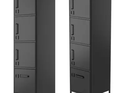 IKEA - IDASEN Tall cabinet with drawer and door 3D model