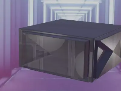 Sci Fi Storage Box  Futuristic 3D Model 3D model