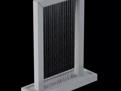 Waterfall fountains 004 3D model
