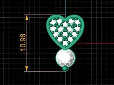 Collection Heart 8 Pendant 3D print model