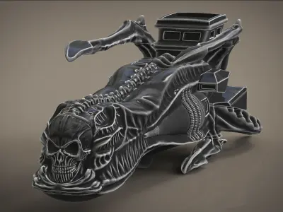 Arcadia Harlock ship box  casket 3D printable model 3D print model