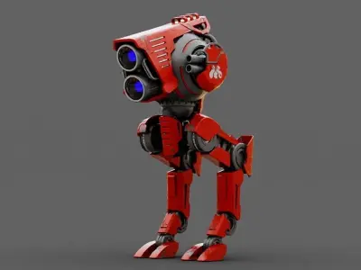 Battle Droid  rigged character 3D model