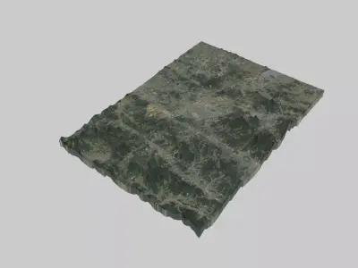 Suwon City Low-poly 3D model