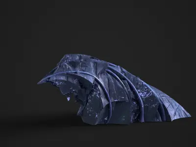 Otherworldly Rock Formations   Procedurally Generated PBR Rocks Low-poly 3D model