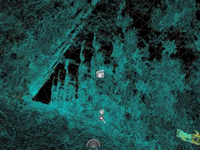 Abandoned Infinite Architectural Maze Concept Environment  Low-poly 3D model