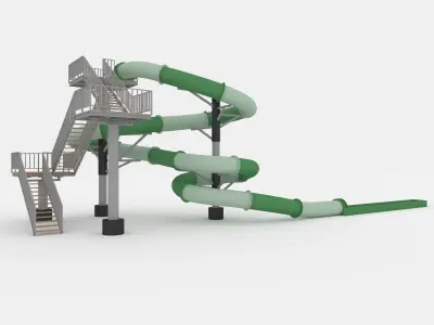 Waterpark Slide 2 3D model