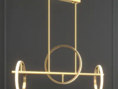 Rack and row luminaire GRACE 3D model
