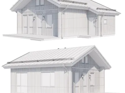 Modern house v83 3D model