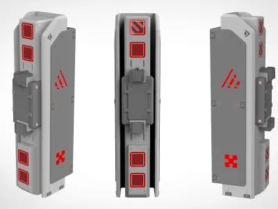 sci-fi Architecture kitbash 23 3D model