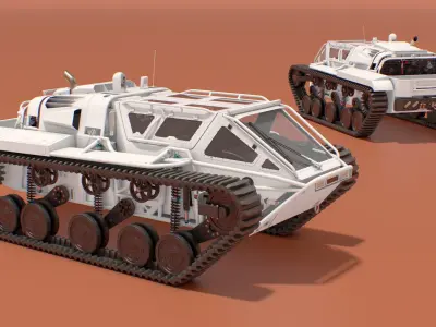  Light Armored Tracked Vehicle White 