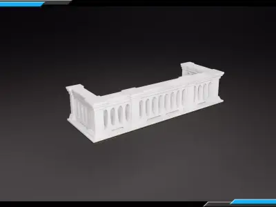 Building Architecture Element Textured Base Mesh 18 Free low-poly 3D model