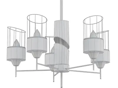 ELSTER chandelier with four lights 3D model