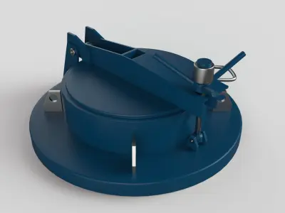 Manhole metal device 3D model