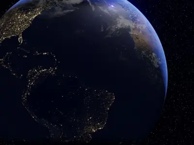 earth from space 3D model