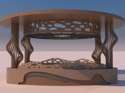 0189 - Parametric Pergola 3D model