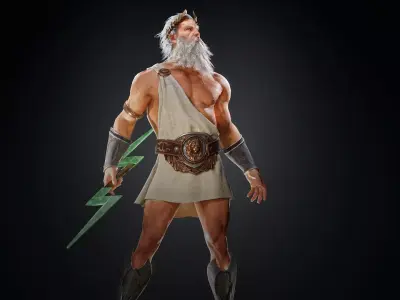 Zeuss Low-poly 3D model