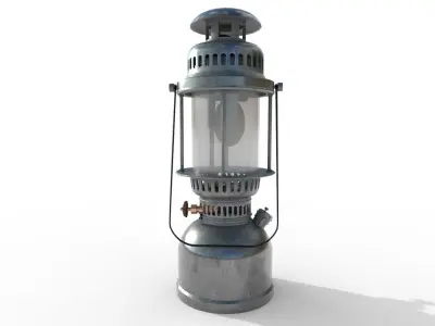 Ancient lamp Low-poly 3D model