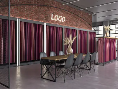 Textile Showroom Design 3D model