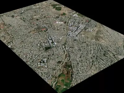 Ganja - Azerbaijan 3D model