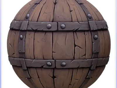Stylized Wood Seamless Texture Texture 6
