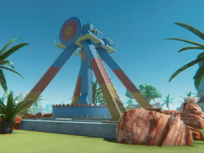 Attraction plate 3D model