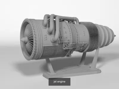 Collection JetEngine 3D Model Pack