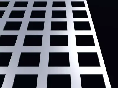 Perforated panel with 49 percent opening 25O119 3D model