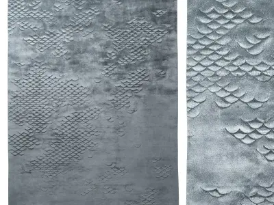 Scales River rug 3D model