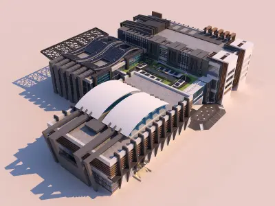 0036 - Art Center - 2021 - 01 - Design 05 - 2D Plans - 3D Files 3D model