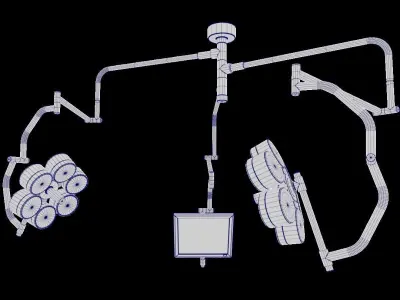 Operating Lights Low-poly 3D model