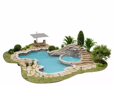 Swimming pool 3D model