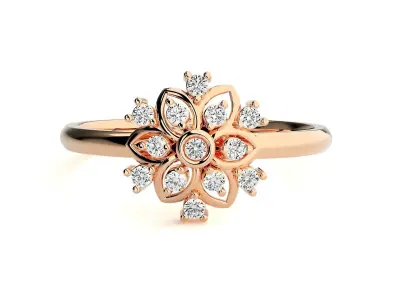 Women ring 3D print model 62