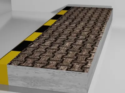 Foothpath High Quality Model Ready To Use  Free 3D model