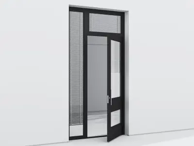 Aluminium door 82 3D model