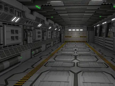 Sci Fi Interior  3D model