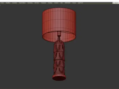 Aqua Crystal Vase Table Lamp Liang and Eimil Gabor Low-poly 3D model