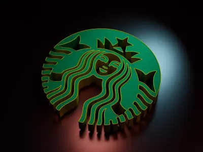 Starbucks Logo Free 3D model