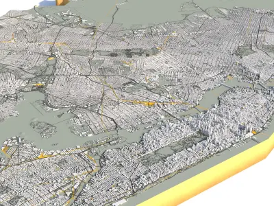 New York City USA 3D model purchase