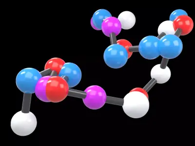 Amino Acids 20 gencomplexity v1 003 Low-poly 3D model