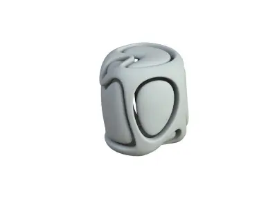 SciFi Cube Object No 67573 Low Poly Shape Low-poly 3D model