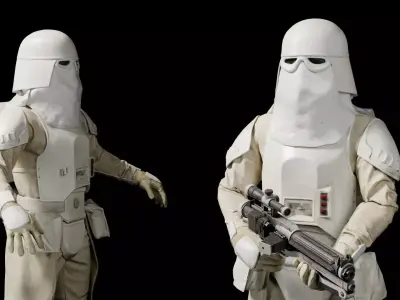 Imperial Snowtrooper - Stars wars 3D Model Game Ready Character Low-poly 3D model