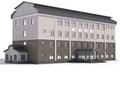 Public building 3D model