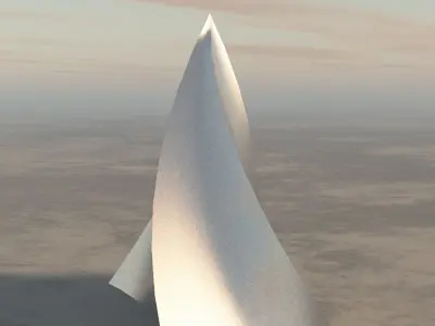 Twisted pyramid 3D model