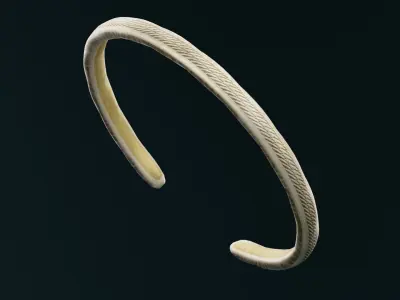 Golden Bangle  Low-poly 3D model shop