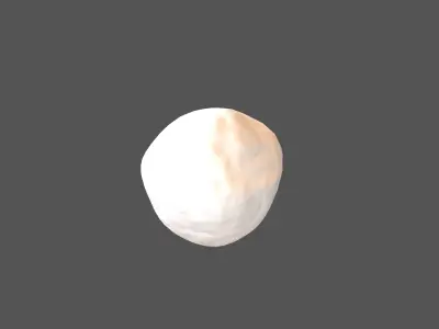 Snowball v1 001 Low-poly 3D model